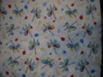 Carousel Horse Nursery Fabric Blue Carousel Horse baby fabric swatch