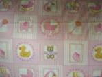 baby fabric swatch with rubber duck