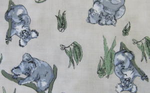 Koalas 100% Cotton Fabric